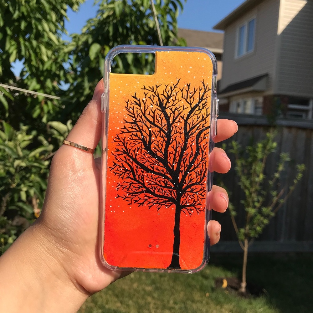 Handmade, painted Phone Case - Picture 3 of 3